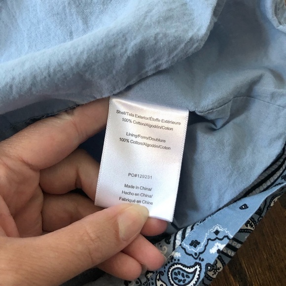 *LIKE NEW* ModCloth Women’s M Blue Paisley Knee Length Fit & Flare Pocket Dress - Picture 9 of 14